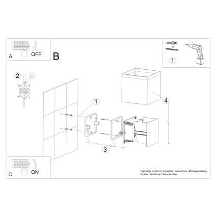 Applique murale extérieur LUCA LED/6W/230V IP54