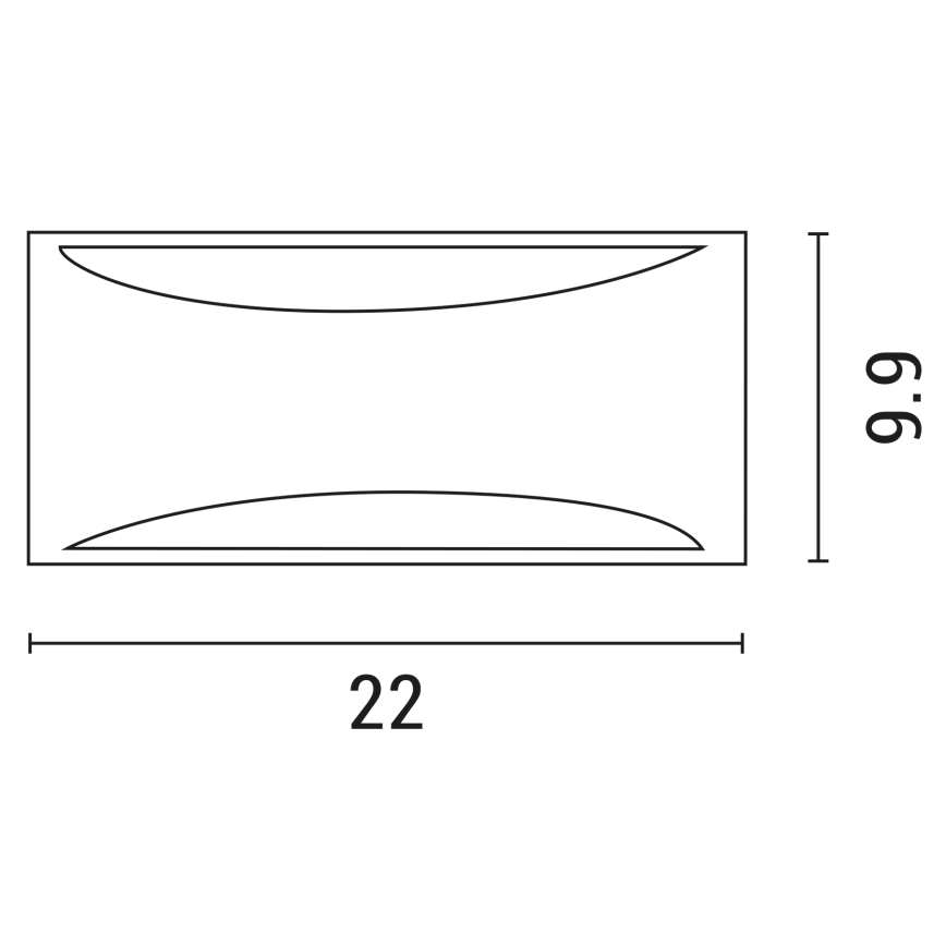 Applique murale extérieure 1xE27/10W/230V IP54 noir
