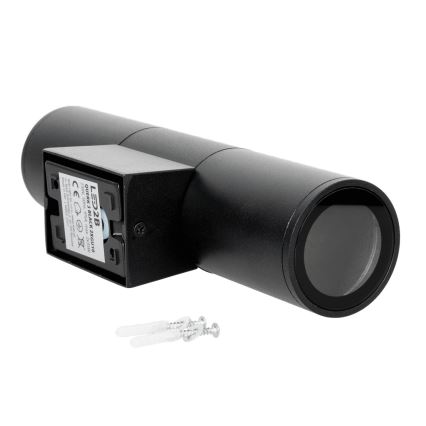 Applique murale extérieure 2xGU10/35W/230V IP54 arrondi noir