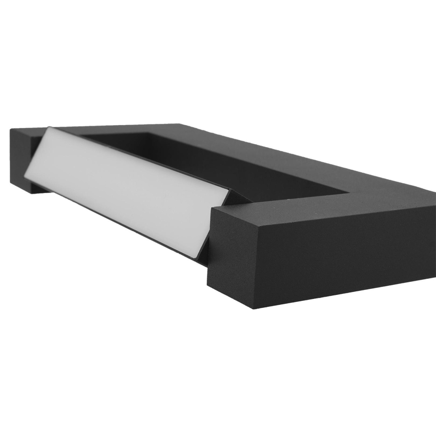 LED Applique murale extérieure flexible 2xLED/4W/230V IP54 30 cm noir