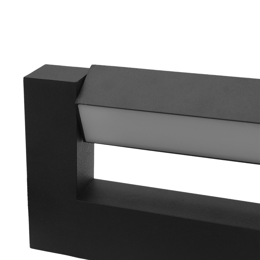 LED Applique murale extérieure flexible 2xLED/4W/230V IP54 30 cm noir