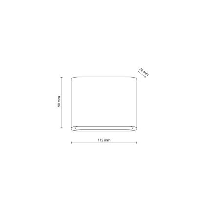 Applique murale extérieure ARWENA 2xLED/3W/230V IP54 noir