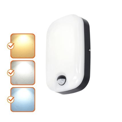 LED Applique murale extérieure avec détecteur de mouvement et de crépuscule BAVANO LED/15W/230V 3000/4000/5700K IP54