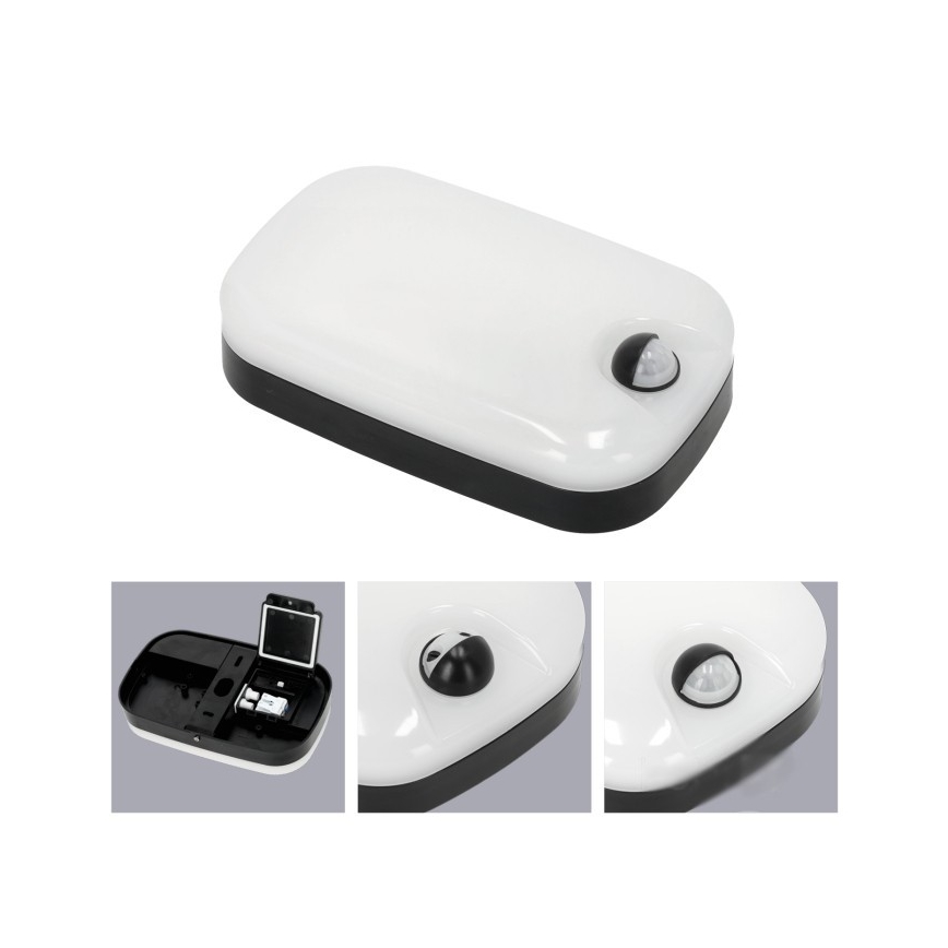 LED Applique murale extérieure avec détecteur de mouvement et de crépuscule BAVANO LED/15W/230V 3000/4000/5700K IP54
