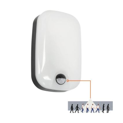 LED Applique murale extérieure avec détecteur de mouvement et de crépuscule BAVANO LED/15W/230V 3000/4000/5700K IP54