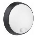 Applique murale extérieure avec détecteur LED/12W/230V 3000/4000/6500K IP65 noir