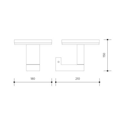 Applique murale extérieure BARI LED/10W/230V 4000K IP54 anthracite