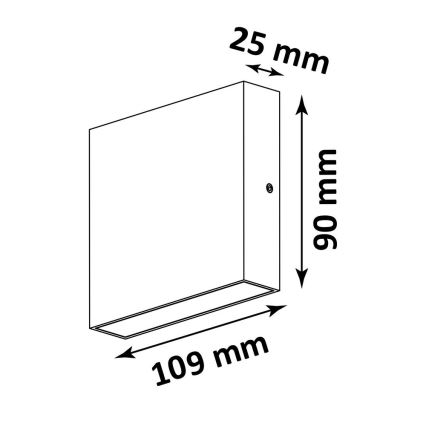 Applique murale extérieure CHICAGO 2xLED/3,25W/230V IP44