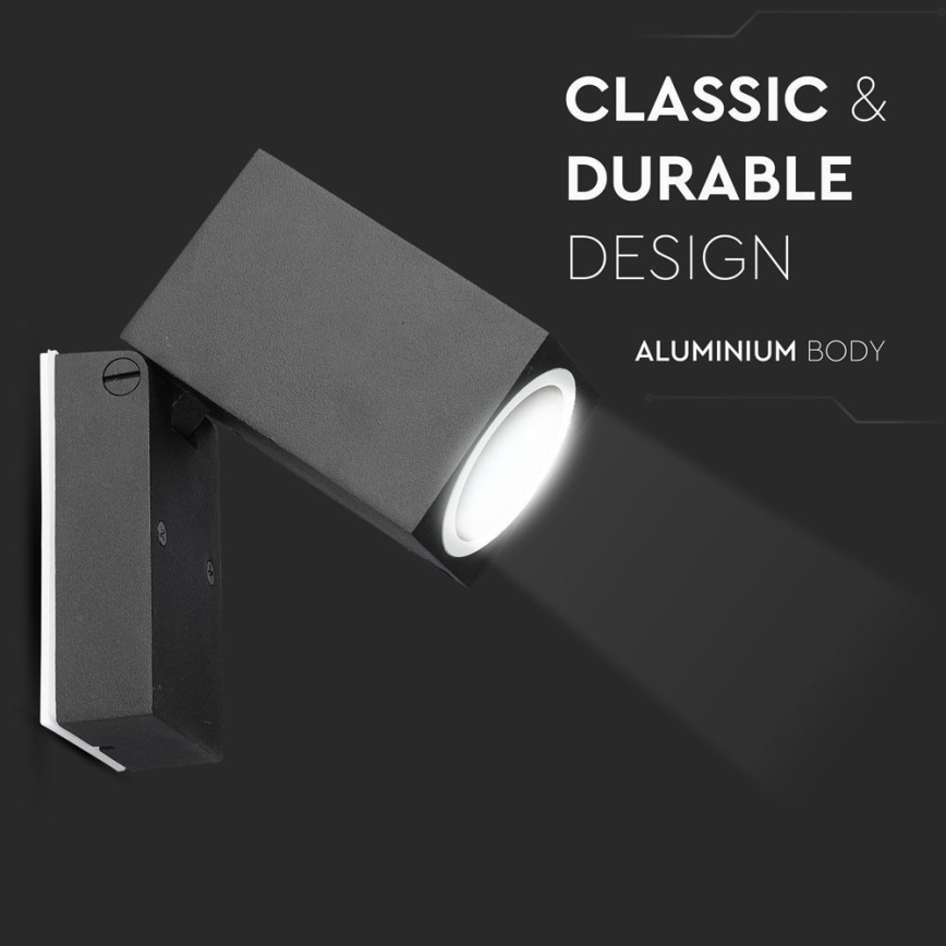 Applique murale extérieure flexible 1xGU10/35W/230V IP44 noir