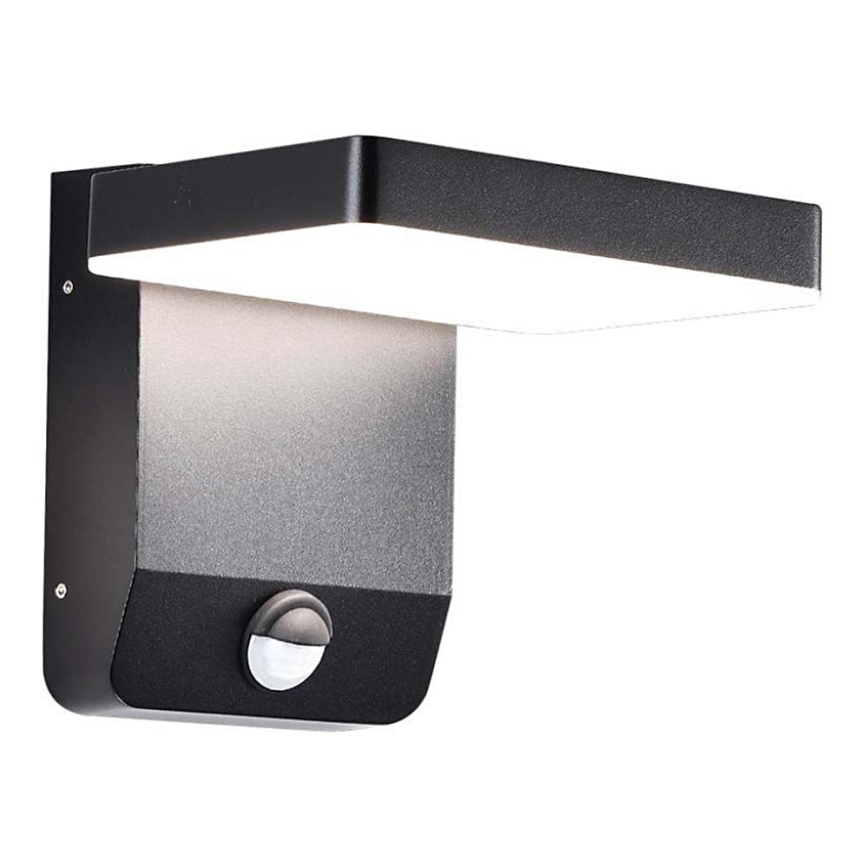 Applique murale extérieure flexible avec détecteur LED/17W/230V IP65 3000K noir