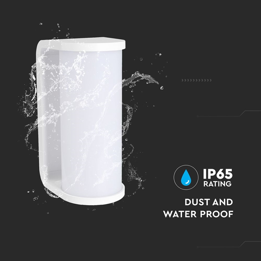 Applique murale extérieure LED/12W/230V 3000/4200/6500K IP65 blanc