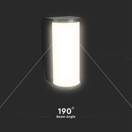 Applique murale extérieure LED/12W/230V 3000/4200/6500K IP65 noir