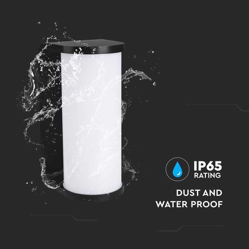 Applique murale extérieure LED/12W/230V 3000/4200/6500K IP65 noir