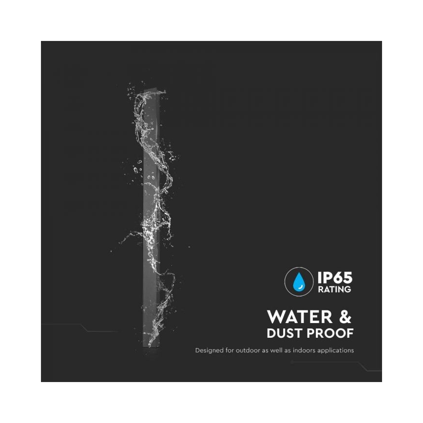 Applique murale extérieure LED/23W/230V 4000K IP65 141 cm anthracite