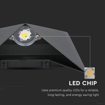 Applique murale extérieure LED/5W/230V 3000K IP65 noir
