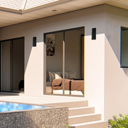 Applique murale extérieure LED/8W/230V 4000K IP65 noir
