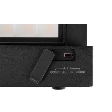 Applique murale d'extérieur LED avec détecteur de mouvement et capteur crépusculaire LED/36W/230V 3000/4000/6500K IP54 noire