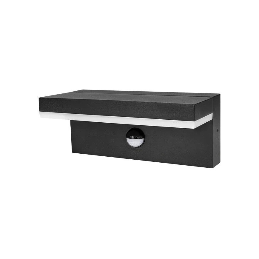 Applique murale extérieure LED avec détecteur LED/9W/230V 4000K IP44 noire