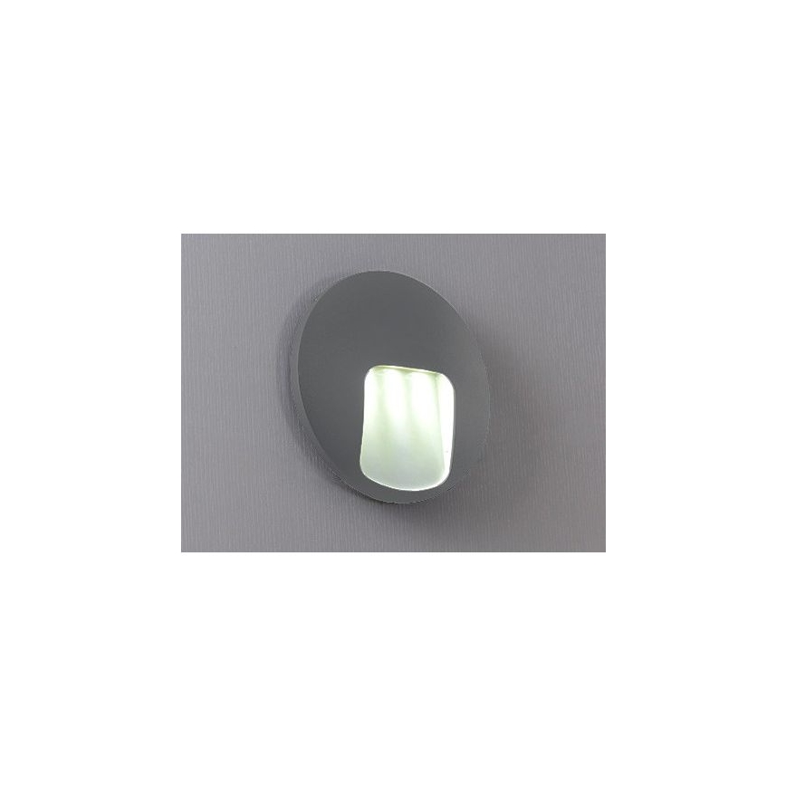 Applique murale extérieure LED DACU LED/3W/230V IP54 gris