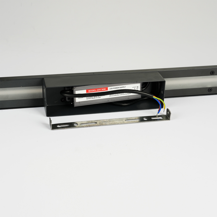 Brilagi - Applique murale extérieure LINEO LED/24W/230V 3000K IP65 100 cm noire