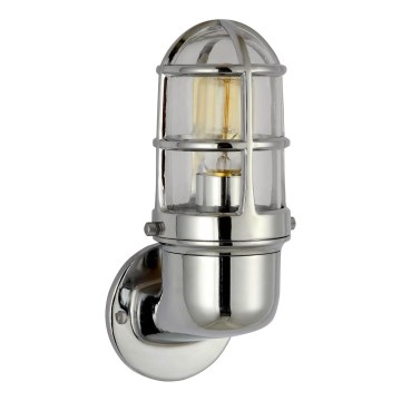 Applique murale extérieure LUND 1xE27/12W/230V IP44 chrome brillant
