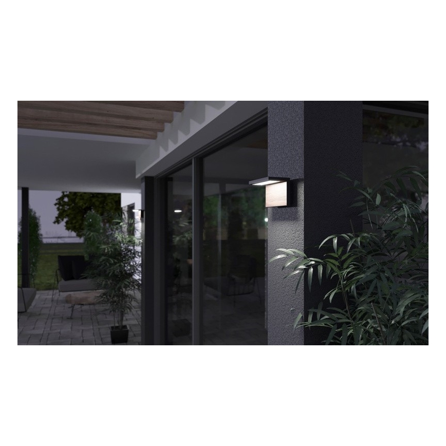 Applique murale extérieure NATURA LED/12W/230V 4000K IP65 marron/anthracite
