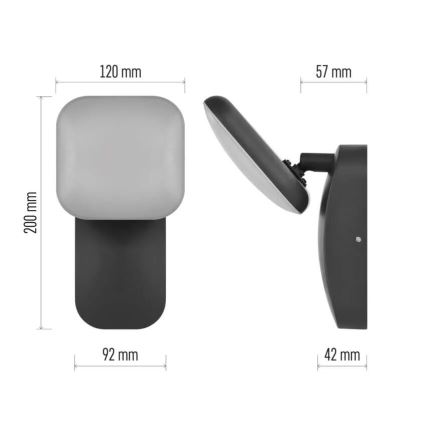 Applique murale extérieure NIKA LED/12,5W/230V IP44