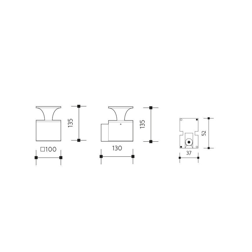 Applique murale extérieure ORNELA LED/6W/230V 3000K IP54 anthracite