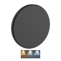 Applique murale extérieure PIATTA LED/18W/230V 3000/4000/6000K d. 25 cm IP44 noir