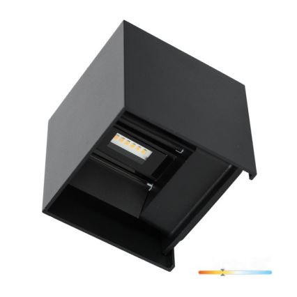 Applique murale extérieure QUERK 2xLED/3W/230V 3000K IP54 noir