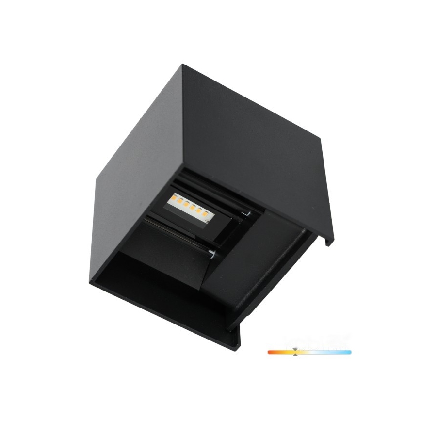 Applique murale extérieure QUERK 2xLED/3W/230V 3000K IP54 noir