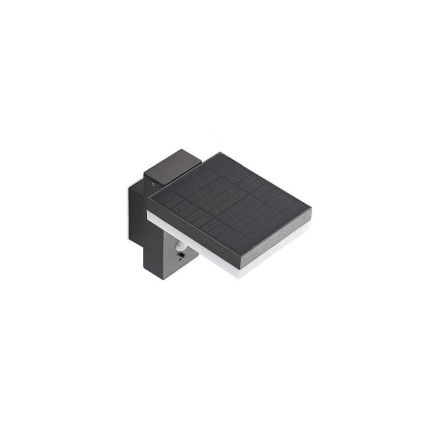 Applique murale extérieure solaire avec détecteur LED/5,5W/3,7V 3000K IP54