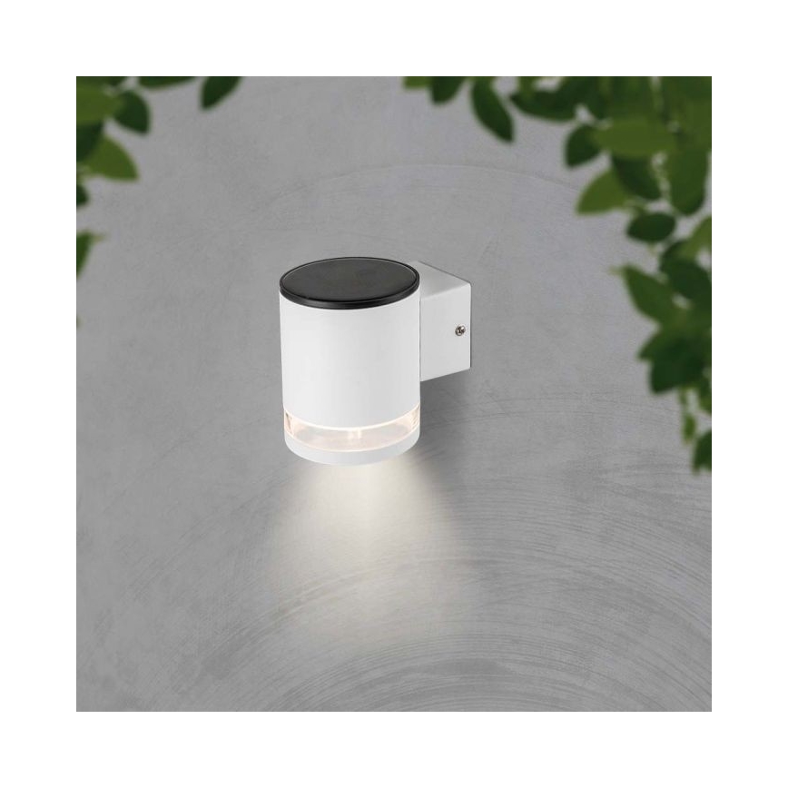Applique murale extérieure solaire LED/1W/3,7V 3000K IP54 1200 mAh blanc