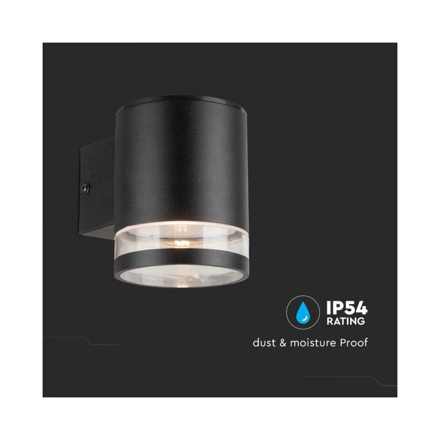 Applique murale extérieure solaire LED/1W/3,7V 3000K IP54 1200 mAh noir