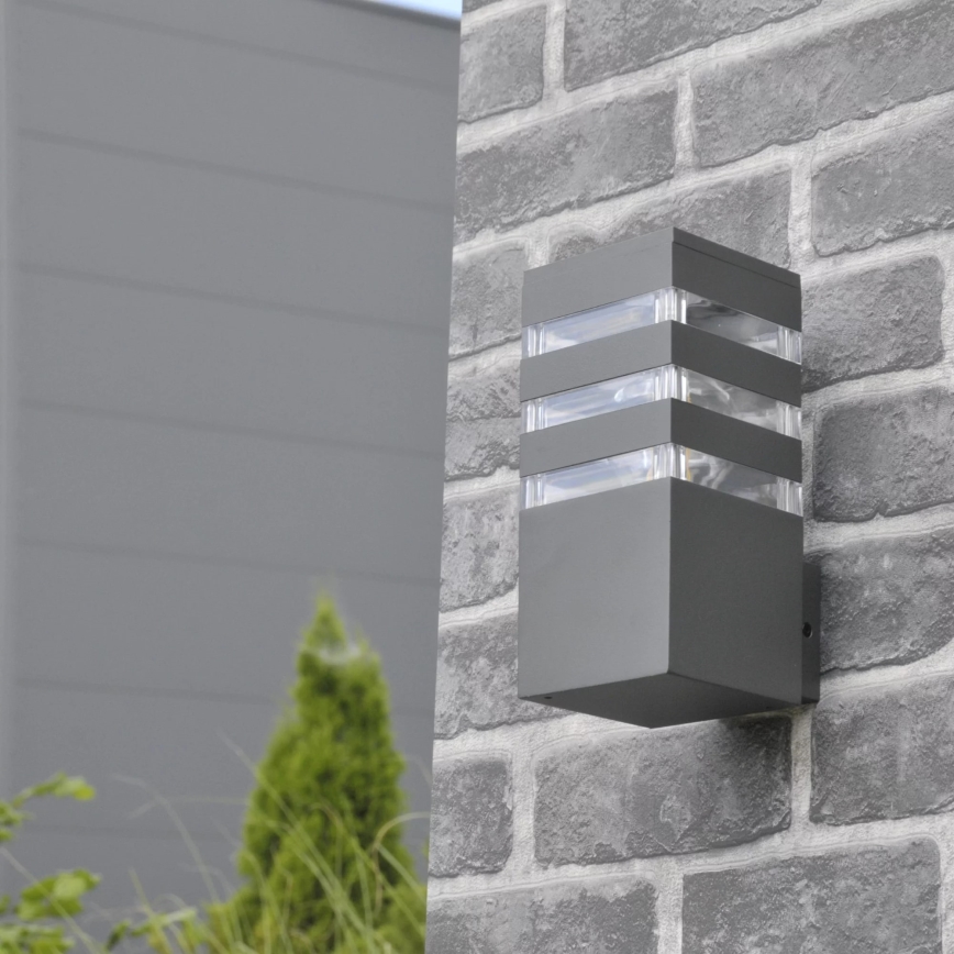 Applique murale extérieure TEKSAS 1xE27/12W/230V IP44 anthracite