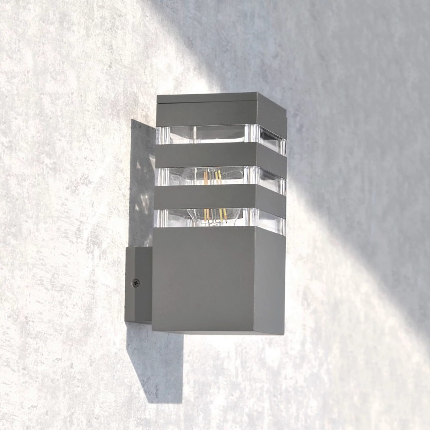 Applique murale extérieure TEKSAS 1xE27/12W/230V IP44 anthracite