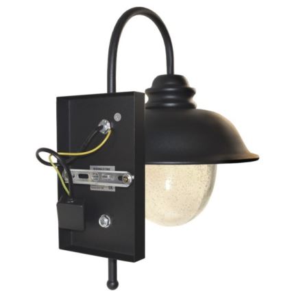 Applique murale extérieure ZUNA 1xE27/60W/230V IP44 noir