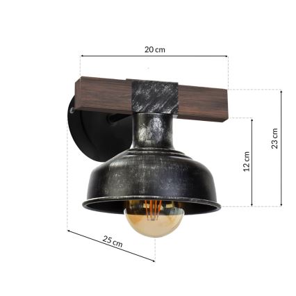 Applique murale FARO 1xE27/60W/230V