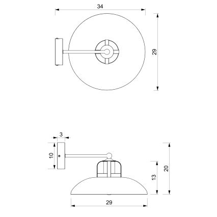Applique murale FELIX 1xE27/60W/230V verte