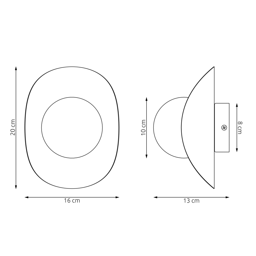 Applique murale FIERO 1xG9/8W/230V beige