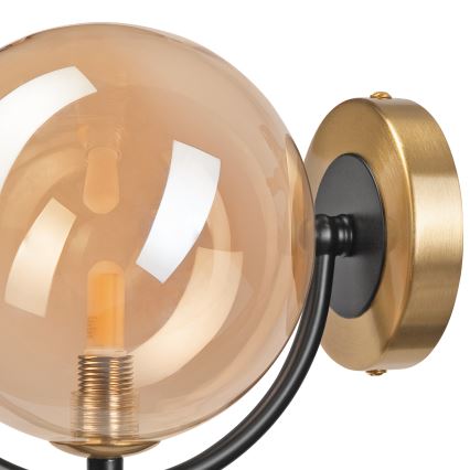 Applique murale GEORGIA 1xE14/5W/230V doré/fumé beige