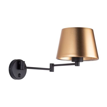 Applique murale GLORY 1xE27/15W/230V dorée/noire