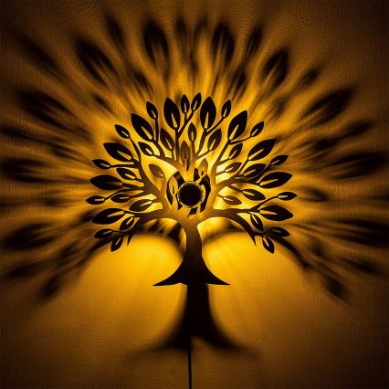 Applique murale HEART TREE 1xE27/40W/230V noire