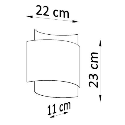 Applique murale IMPACT 1xG9/40W/230V blanche