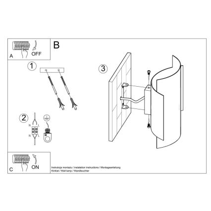 Applique murale IMPACT 1xG9/40W/230V noire