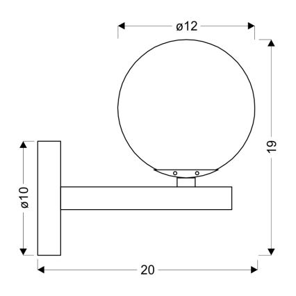 Applique murale KAMA 1xG9/28W/230V