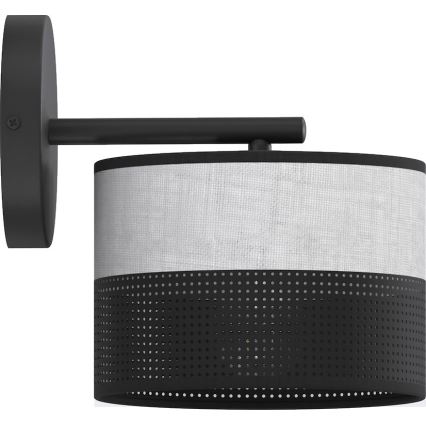 Applique murale KARBON 1xE27/15W/230V noir/gris