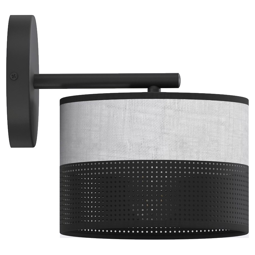 Applique murale KARBON 1xE27/15W/230V noir/gris