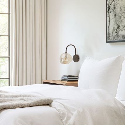 Applique murale LAVA 1xG9/8W/230V bronze/beige fumé