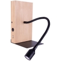 Applique murale LECTOR LED/2,5W/230V USB chêne